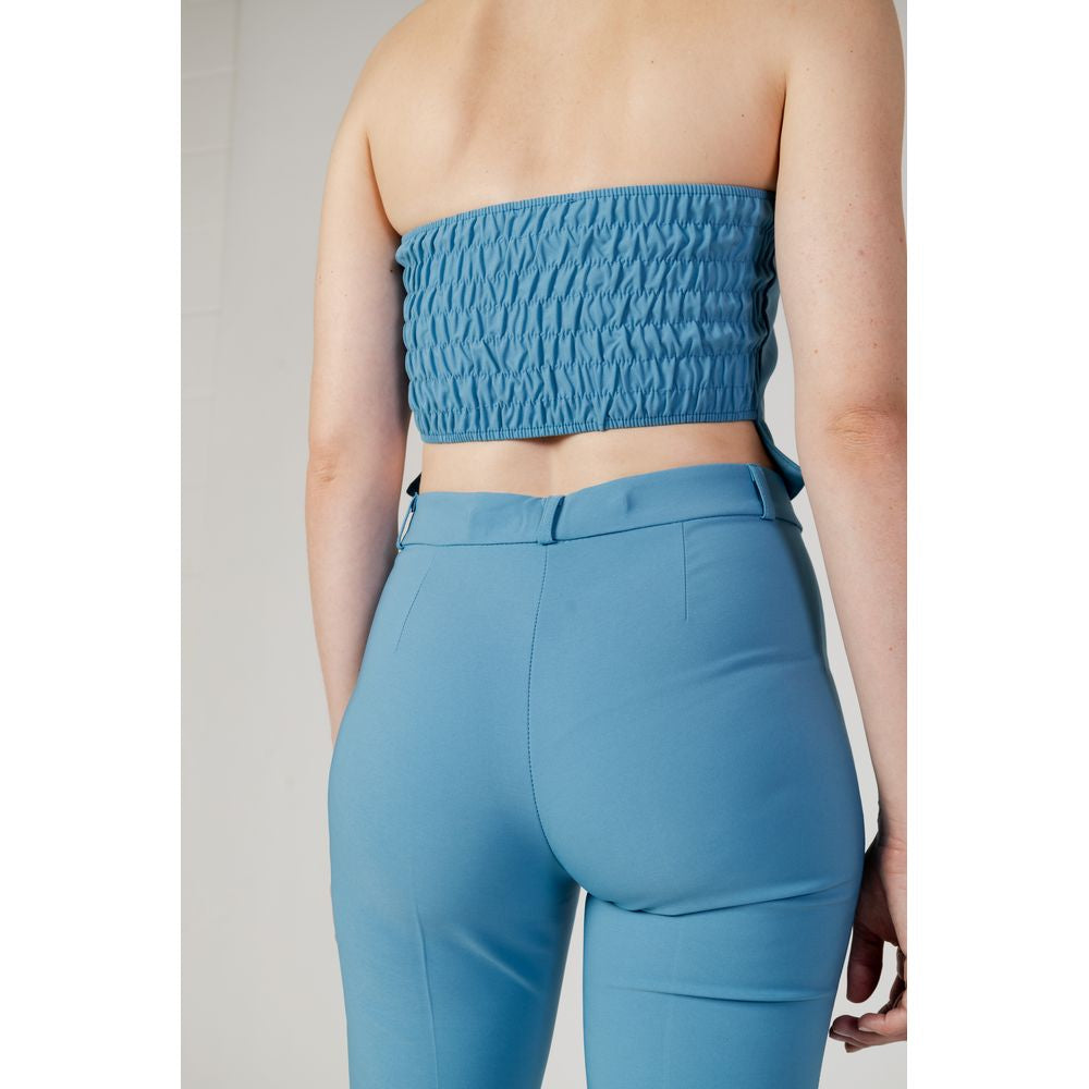 Rinascimento Turquoise Polyester Top | Regal Royce