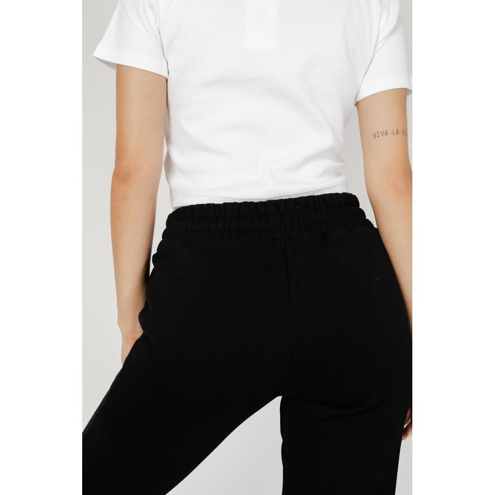 Blauer Black Cotton Joggers (Workout Pants) | Regal Royce