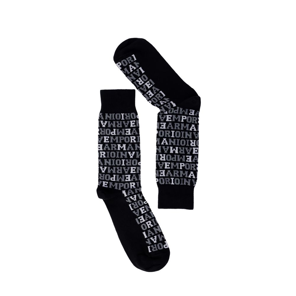 Emporio Armani Underwear Black Cotton Socks | Regal Royce