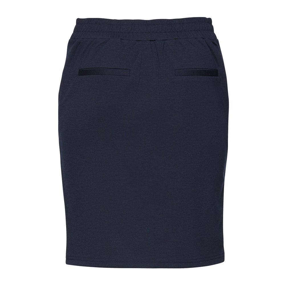 ICHI Blue Polyester Mini Skirt | Regal Royce