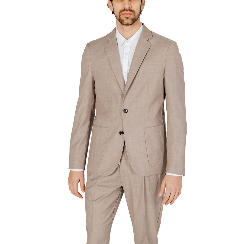 Antony Morato Beige Polyester Blazer | Regal Royce