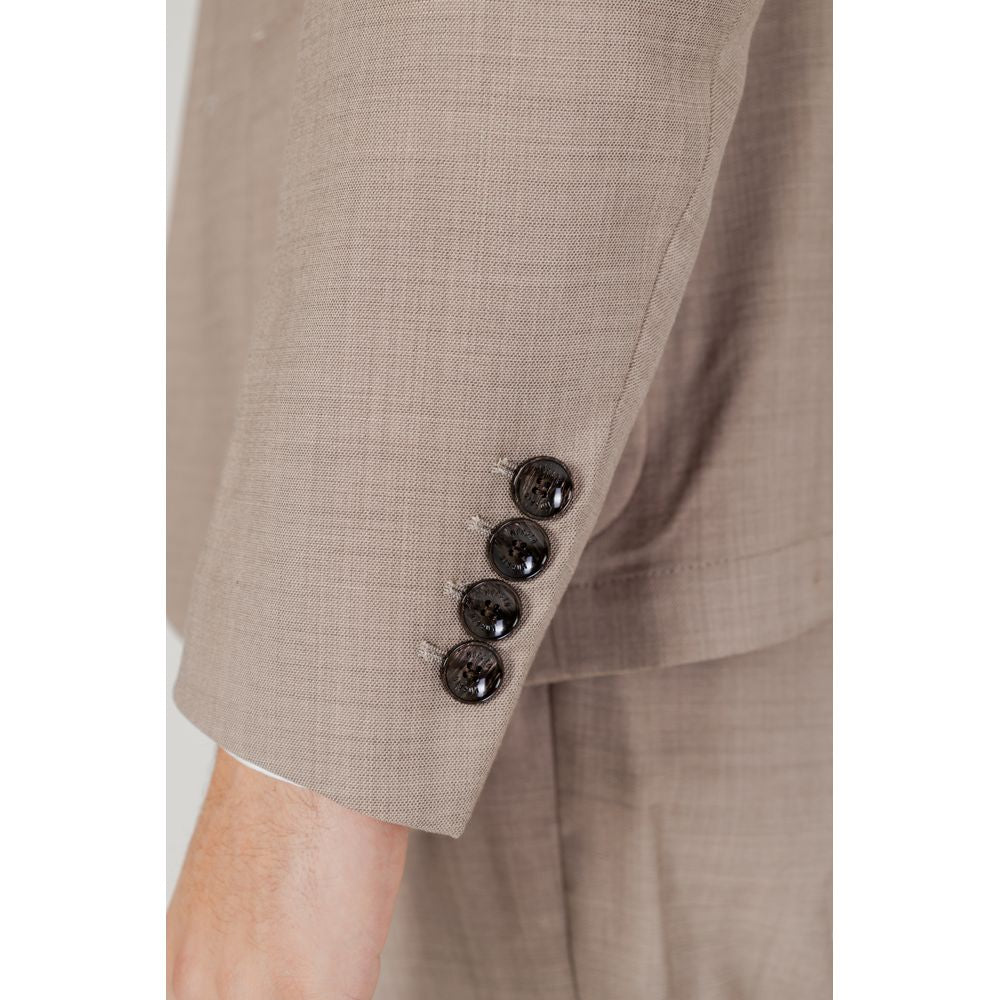 Antony Morato Beige Polyester Blazer | Regal Royce