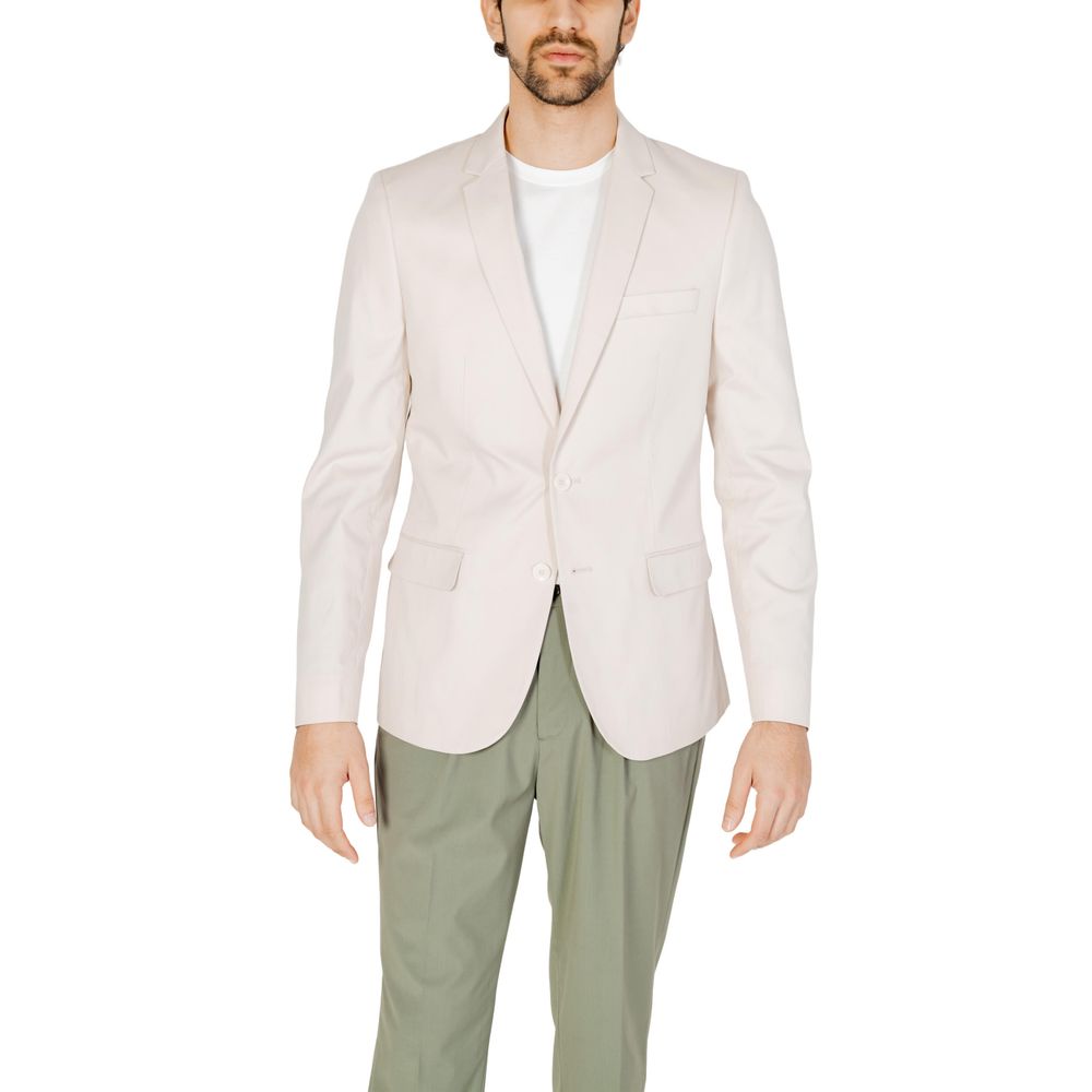 Antony Morato Cream Cotton Blazer | Regal Royce