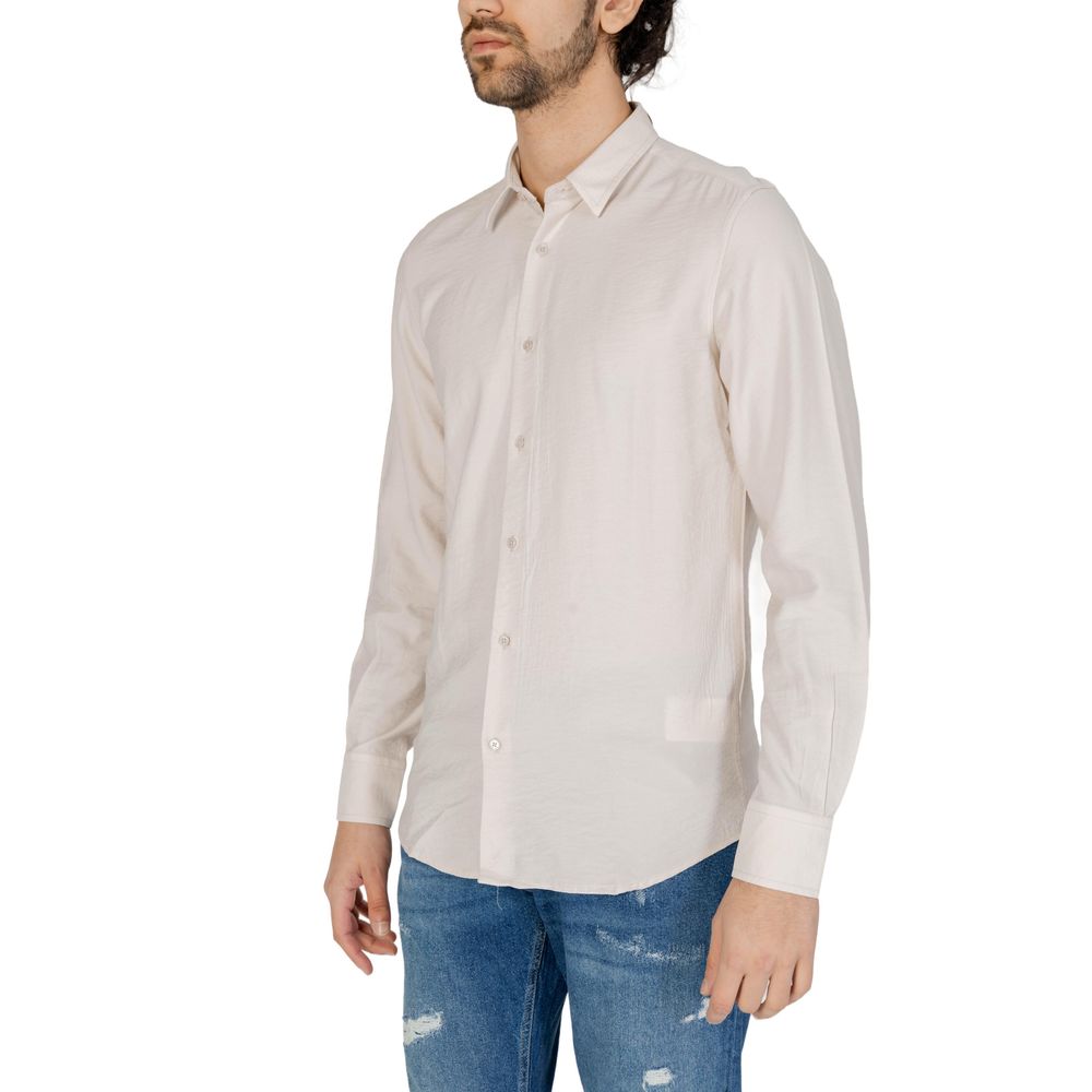 Antony Morato Beige Viscose Shirt | Regal Royce