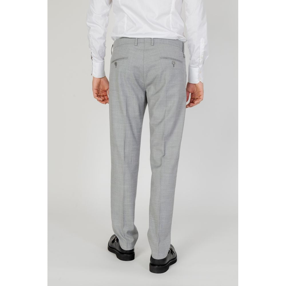 Antony Morato Gray Polyester Dress Pants | Regal Royce