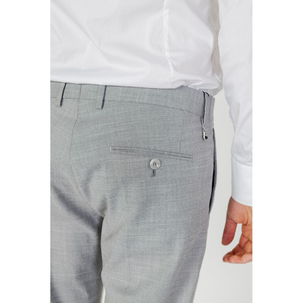 Antony Morato Gray Polyester Dress Pants | Regal Royce