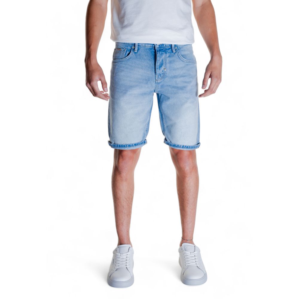 Antony Morato Light Blue Cotton Bermuda Shorts | Regal Royce