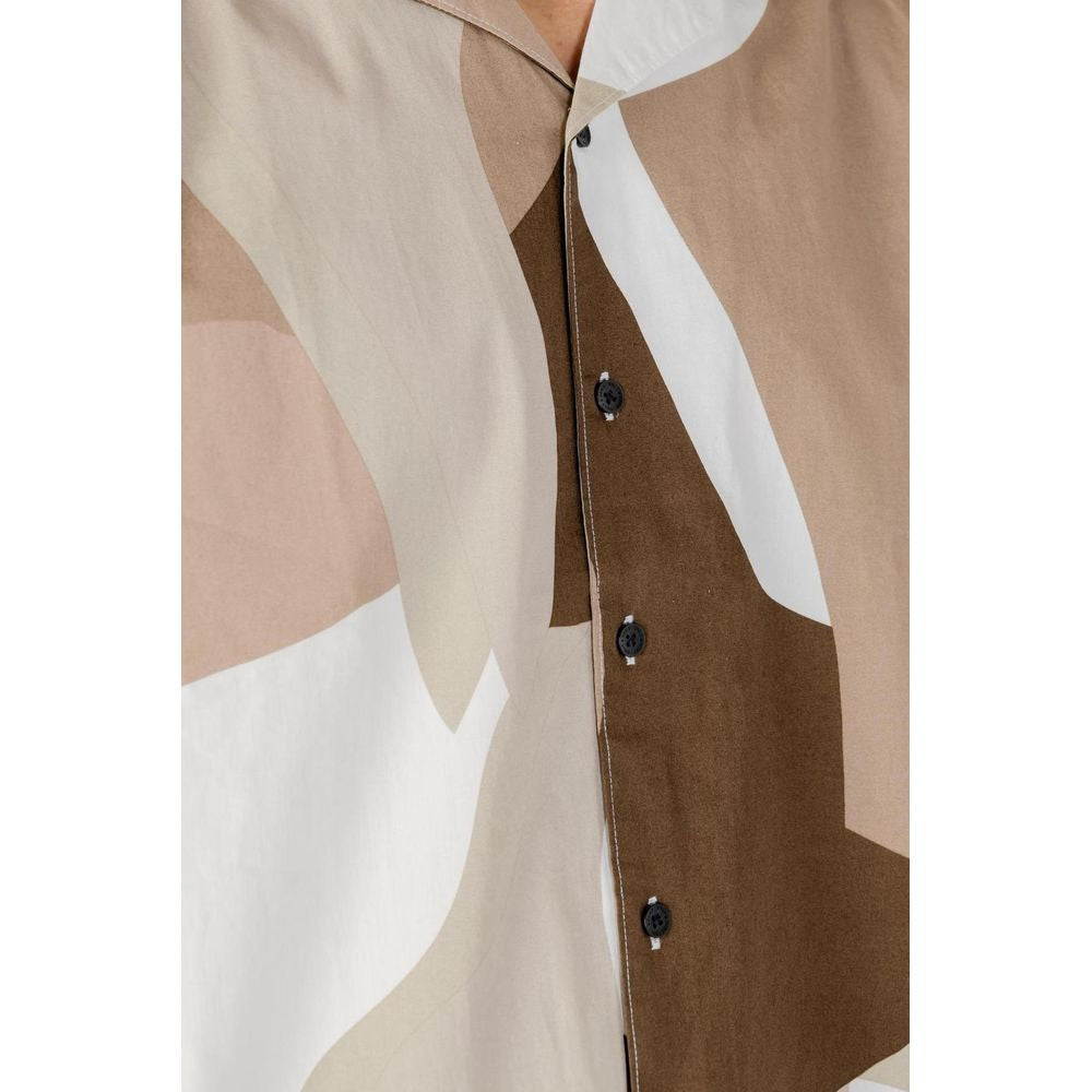 Only & Sons Brown Cotton Shortsleeve Shirt | Regal Royce