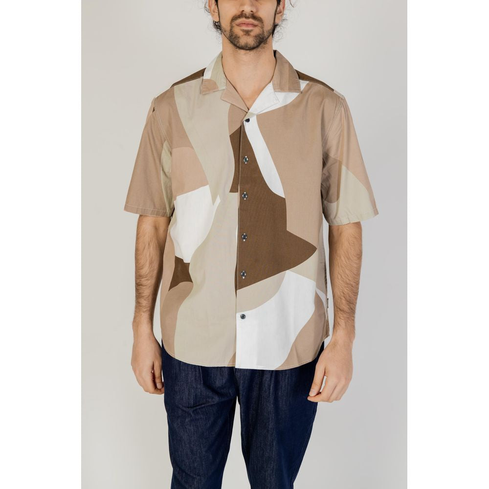 Only & Sons Brown Cotton Shortsleeve Shirt | Regal Royce