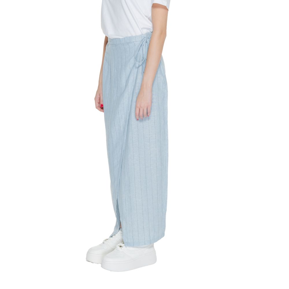 Vero Moda Light Blue Linen Long Skirt | Regal Royce