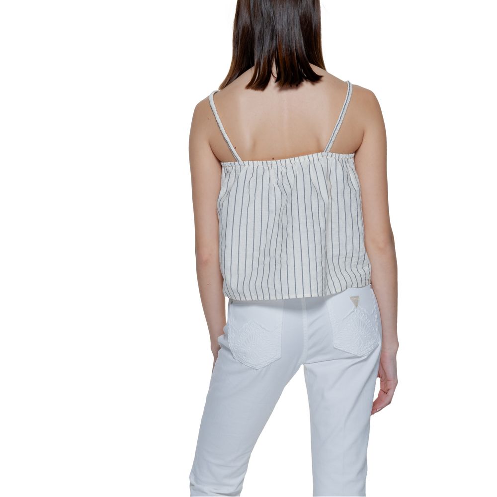 Vero Moda Beige Organic Cotton Tank Tops | Regal Royce