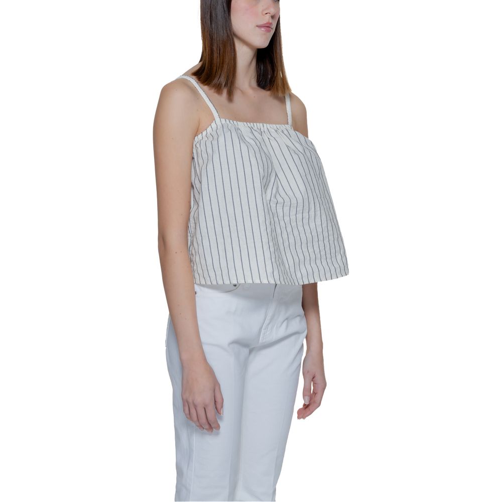 Vero Moda Beige Organic Cotton Tank Tops | Regal Royce