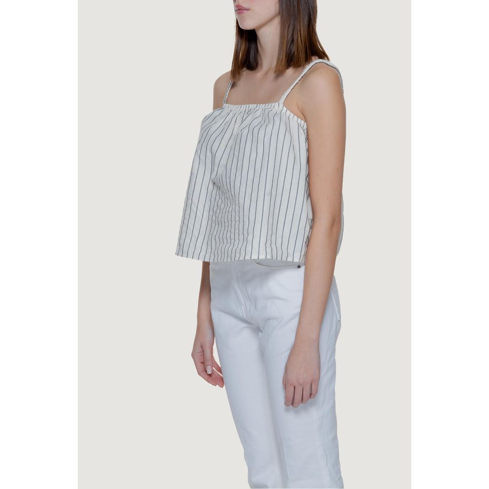 Vero Moda Beige Organic Cotton Tank Tops | Regal Royce
