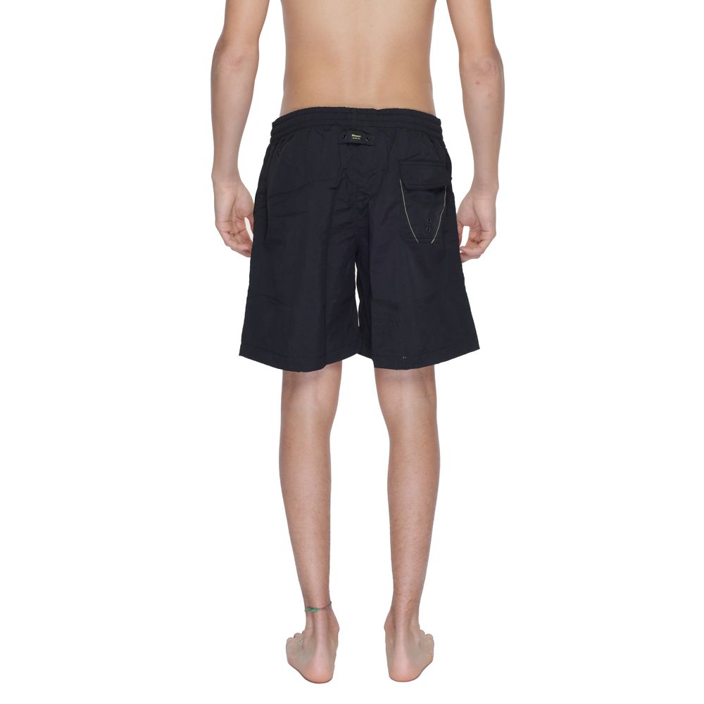 Blauer Black Polyamide Swim Shorts | Regal Royce