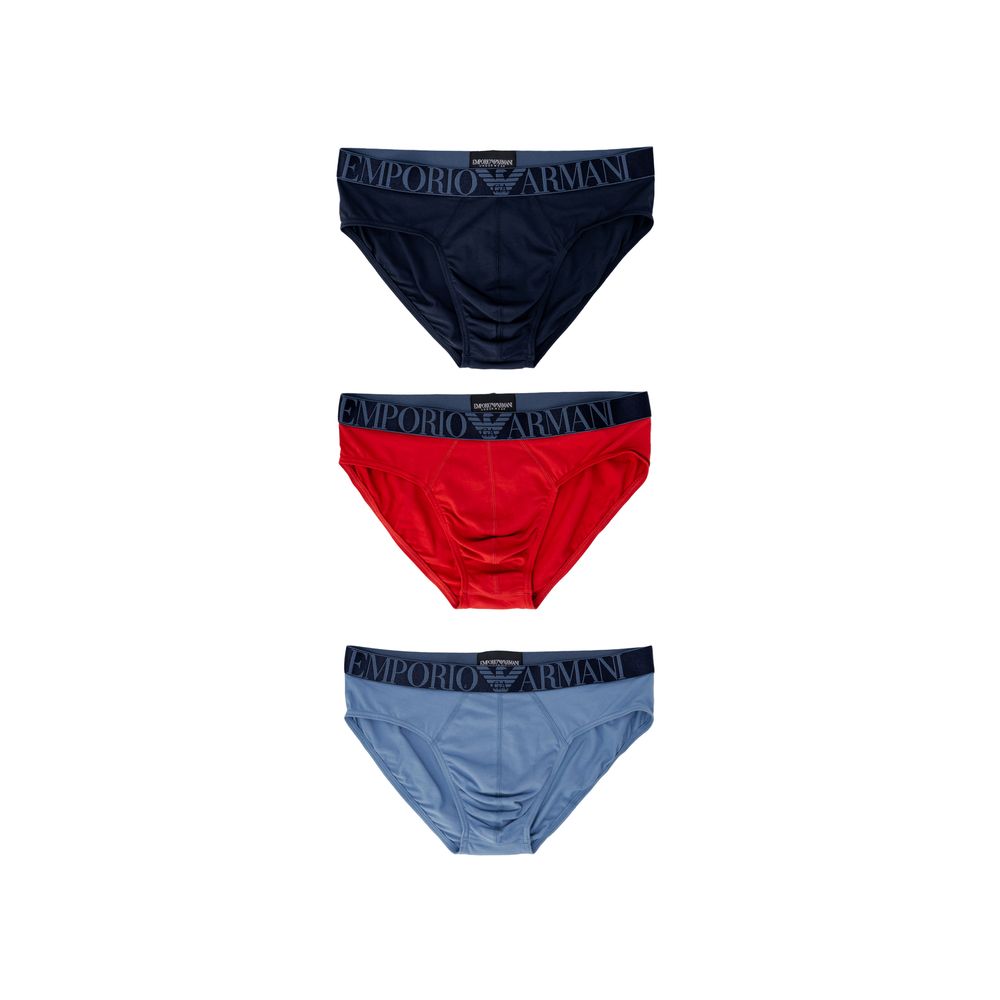 Emporio Armani Underwear Blue Cotton Briefs | Regal Royce
