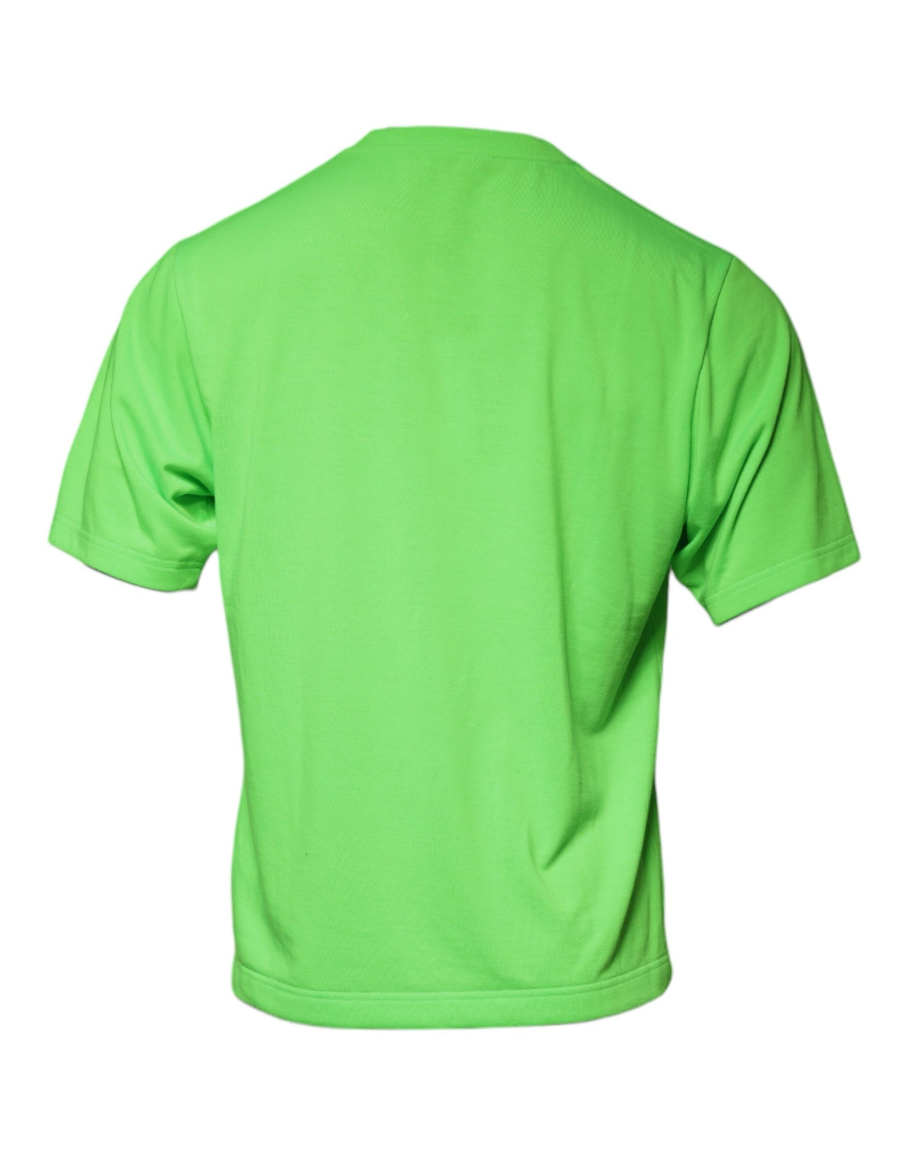 Dolce & Gabbana Green Logo Round Neck Short Sleeves T-shirt | Regal Royce