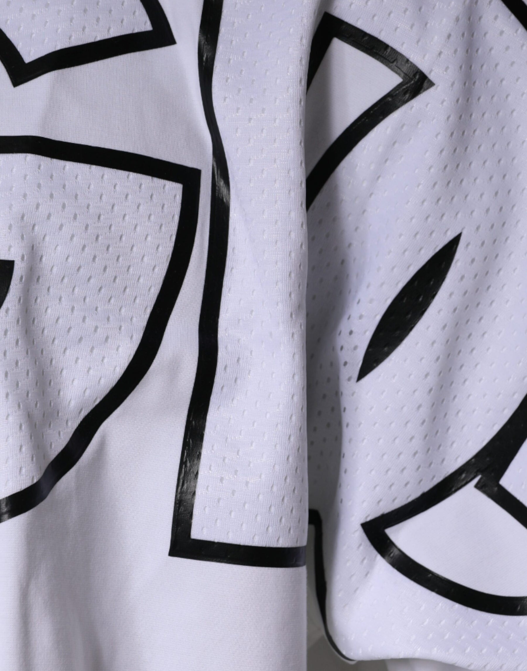 Dolce & Gabbana White Logo Print Crew Neck T-shirt | Regal Royce