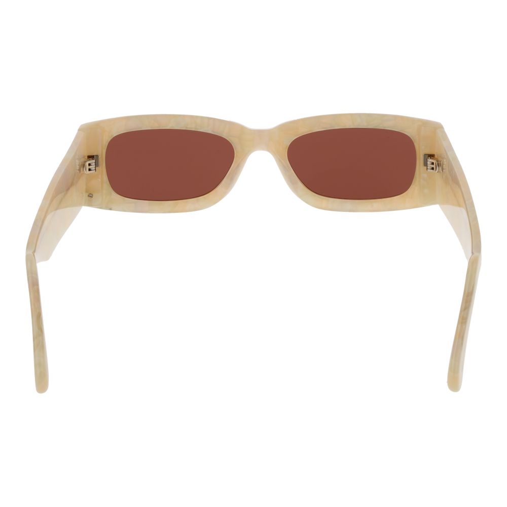 GCDS Cream Plastic Sunglasses | Regal Royce
