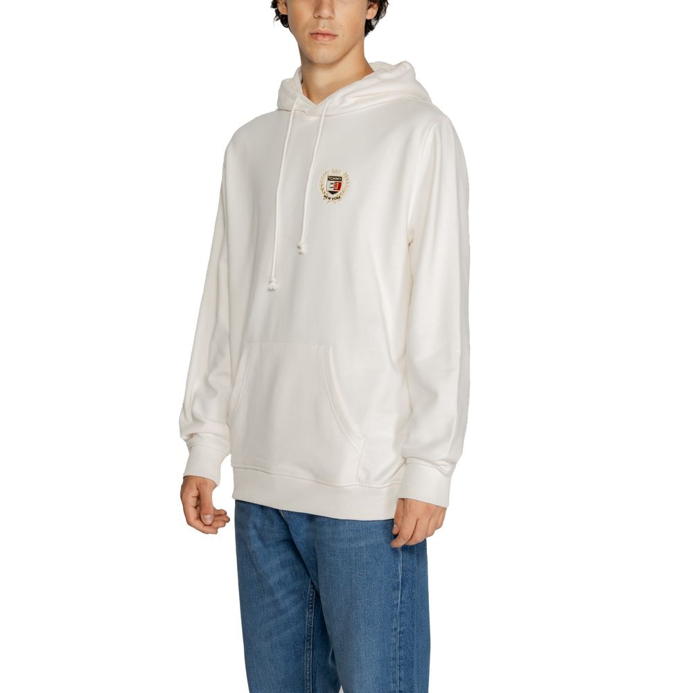 Tommy Hilfiger Jeans White Cotton Hoodie | Regal Royce