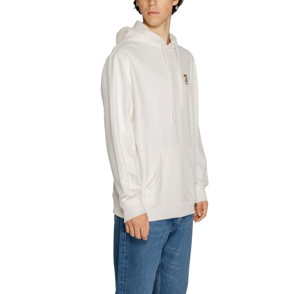 Tommy Hilfiger Jeans White Cotton Hoodie | Regal Royce