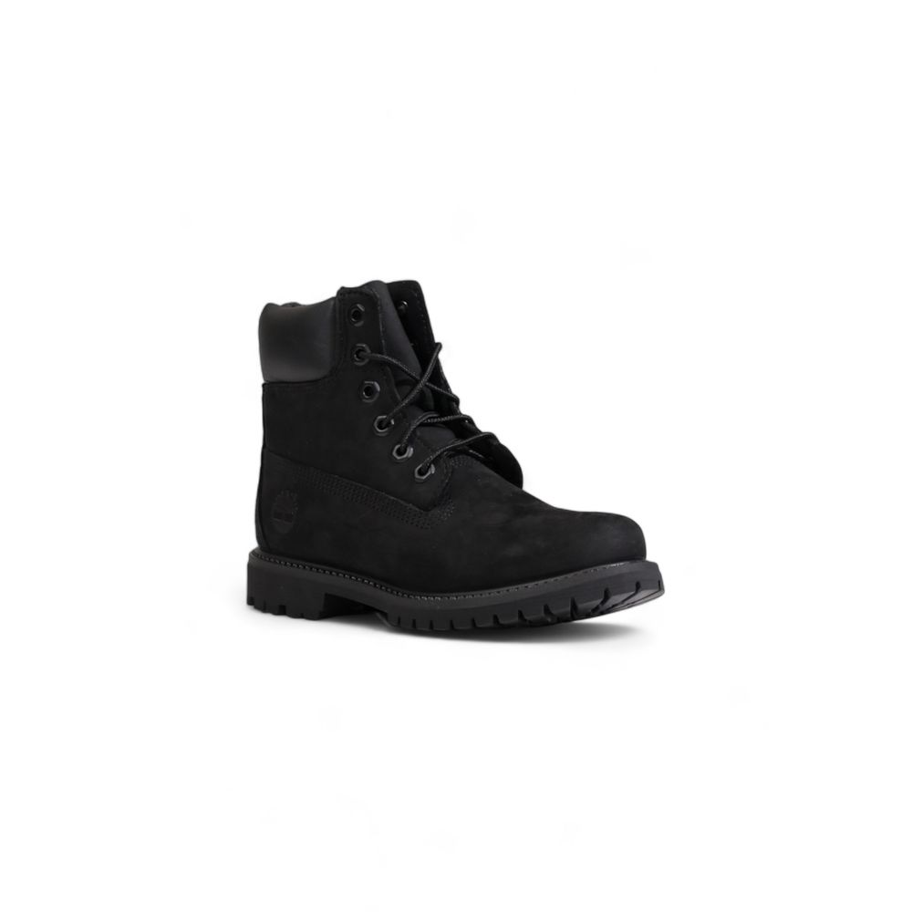 Timberland Black Recycled Leather Lace-Up Boots | Regal Royce