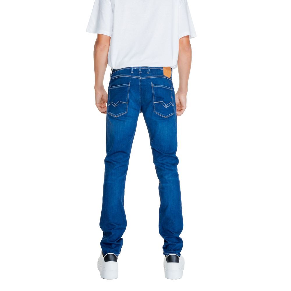 Replay Blue Cotton Relaxed Fit Jeans | Regal Royce