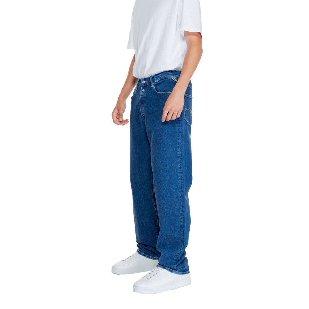 Replay Blue Cotton Relaxed Fit Jeans | Regal Royce