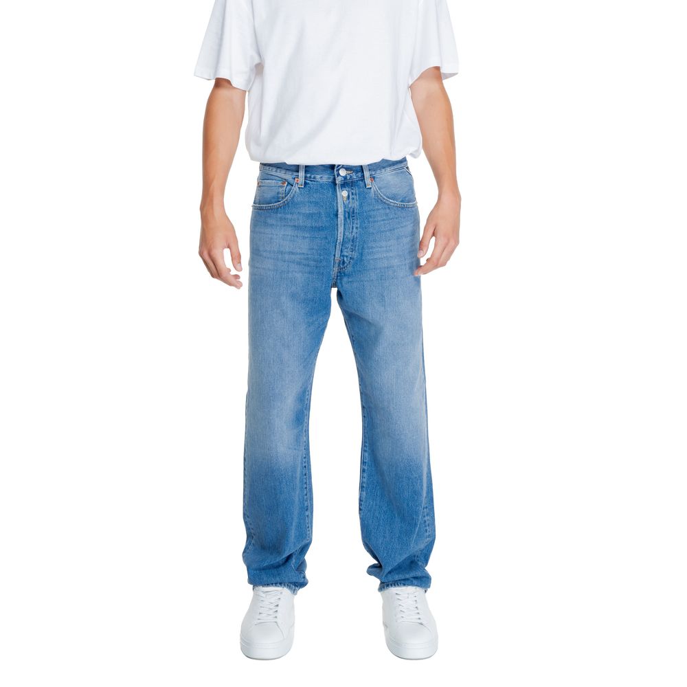 Replay Blue Cotton Relaxed Fit Jeans | Regal Royce