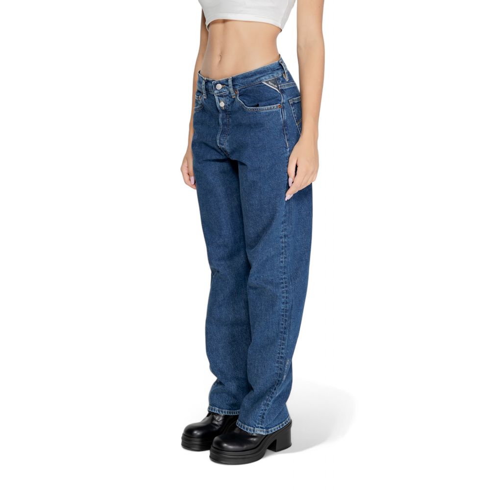 Replay Blue Cotton Mom Jeans | Regal Royce