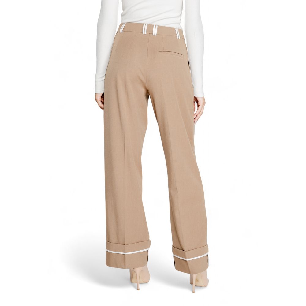 Only Brown Recycled Polyester Casual Pants | Regal Royce