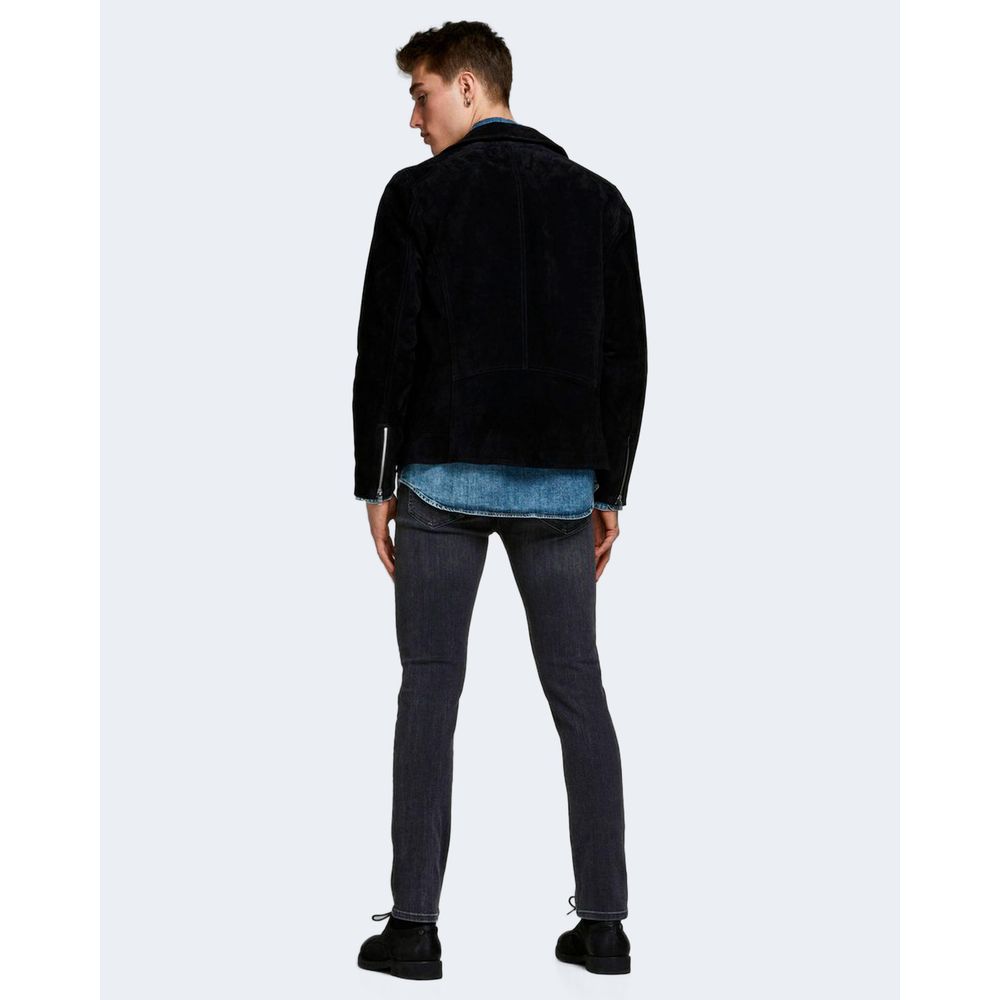 Jack Jones Black Organic Cotton Skinny Jeans | Regal Royce