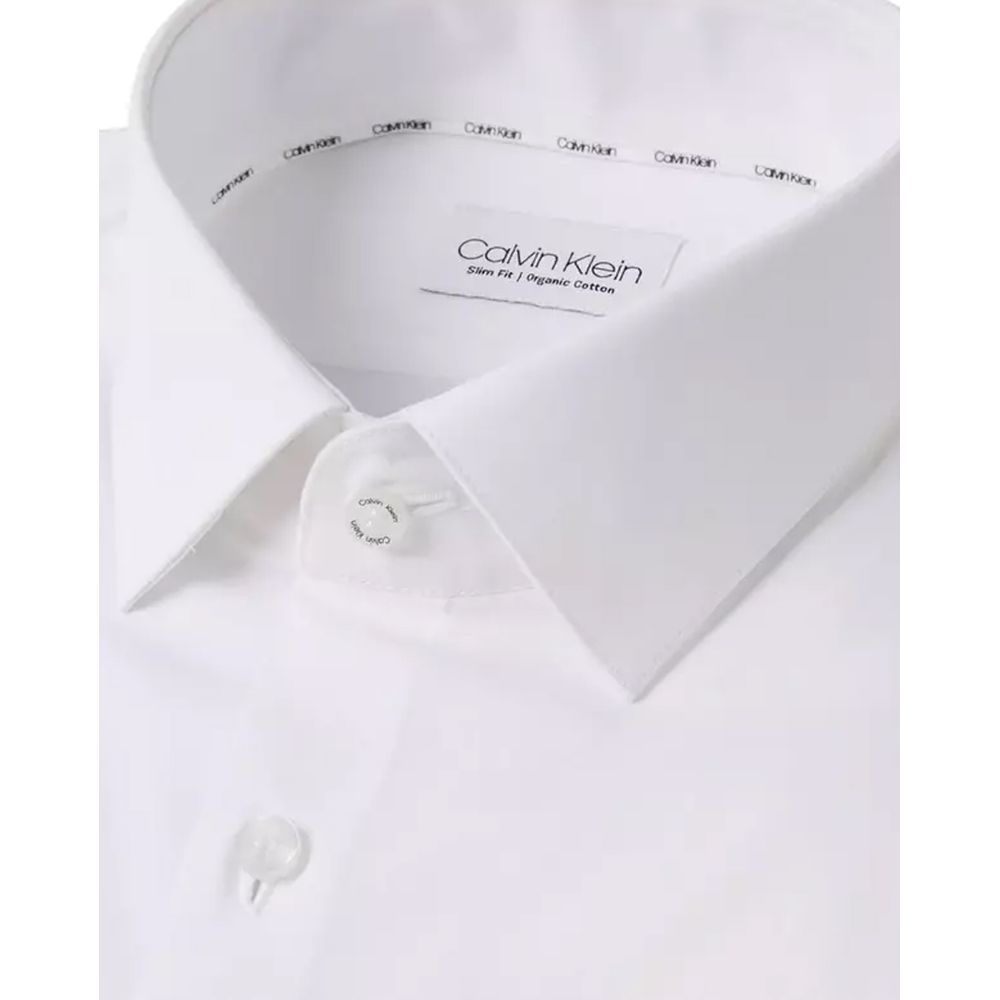 Calvin Klein White Cotton Dress Shirt | Regal Royce