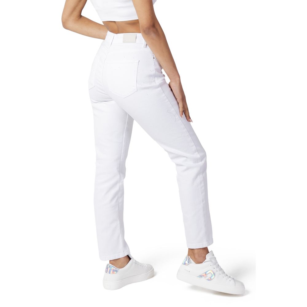 Only White Cotton Mom Jeans | Regal Royce