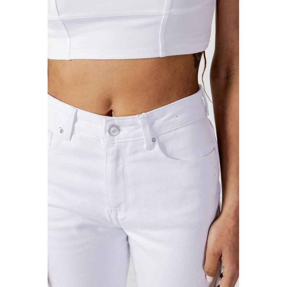 Only White Cotton Mom Jeans