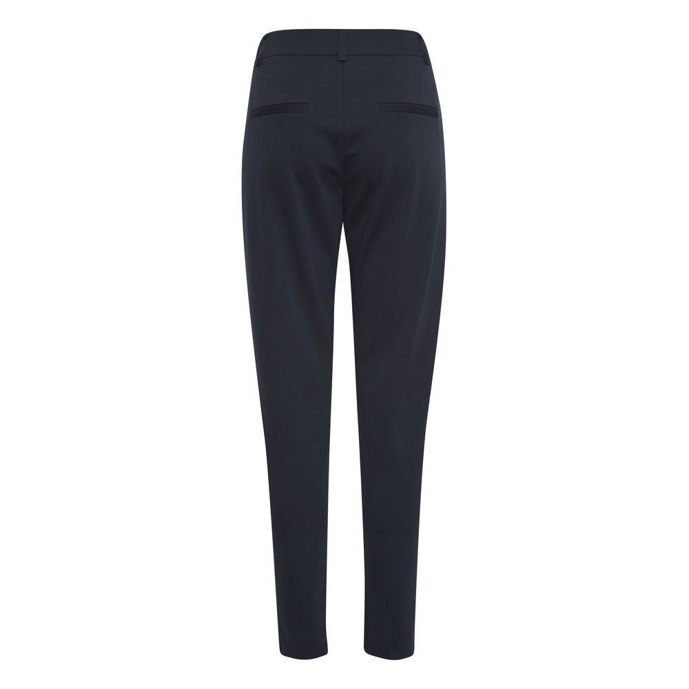 ICHI Blue Recycled Polyester Dress Pants | Regal Royce