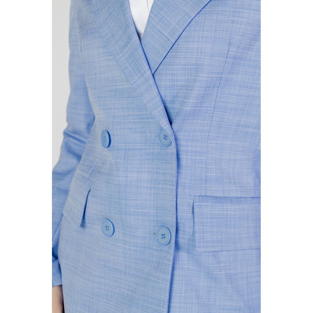 Sandro Ferrone Blue Viscose Blazer | Regal Royce