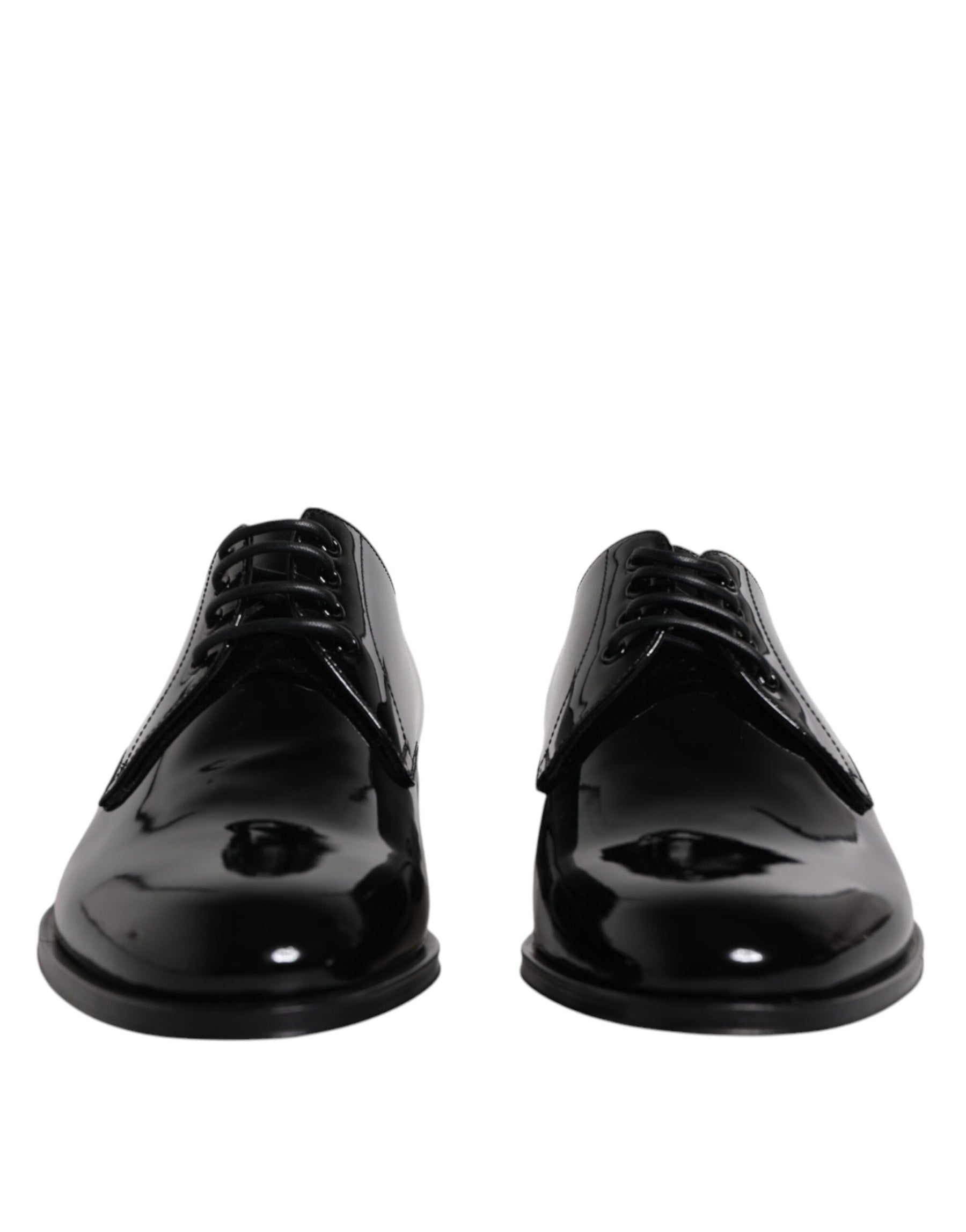 Dolce & Gabbana Black Patent Leather Derby Formal Dress Shoes | Regal Royce