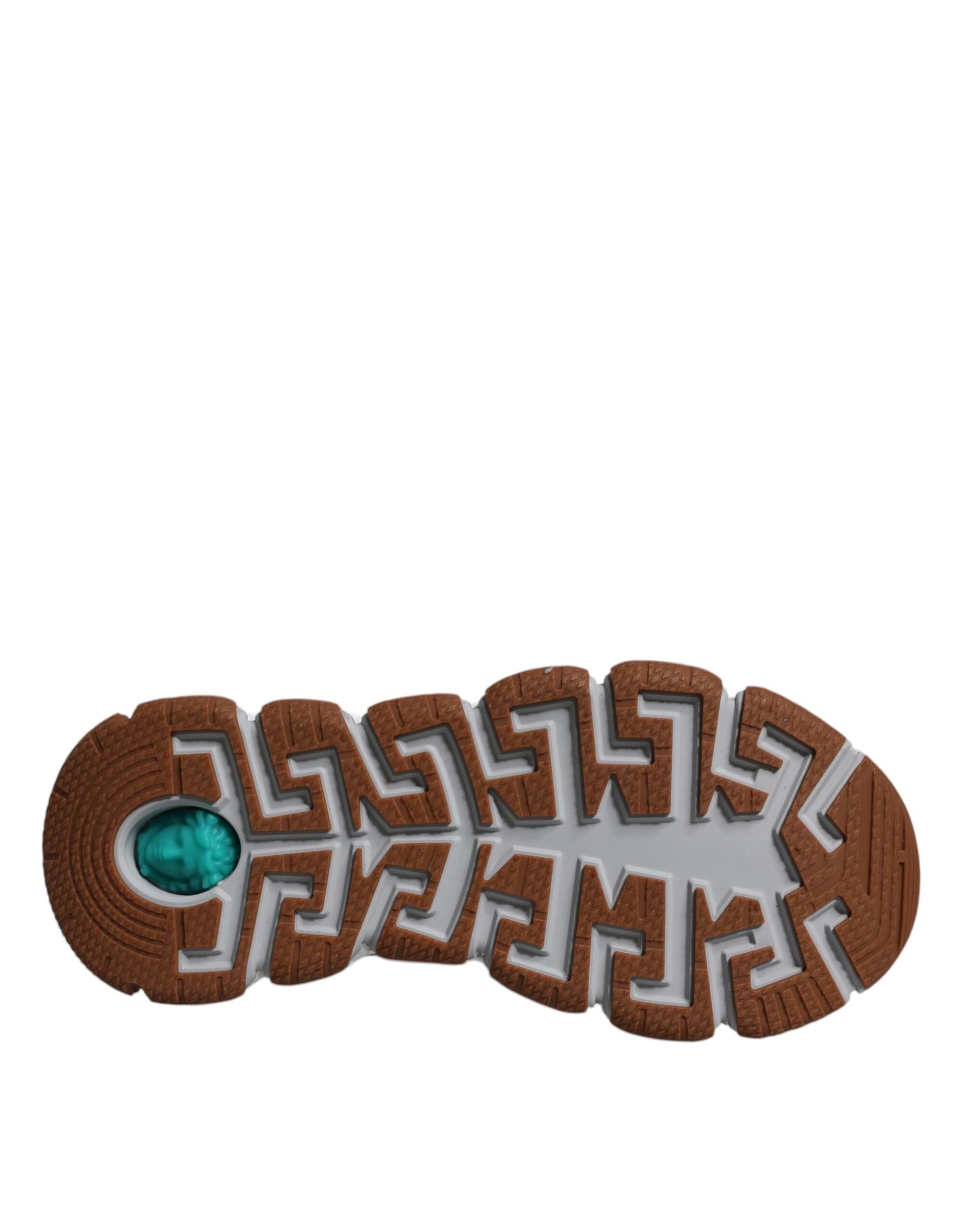 Versace White Trigreca Barocco Print Low Top Sneakers Shoes | Regal Royce