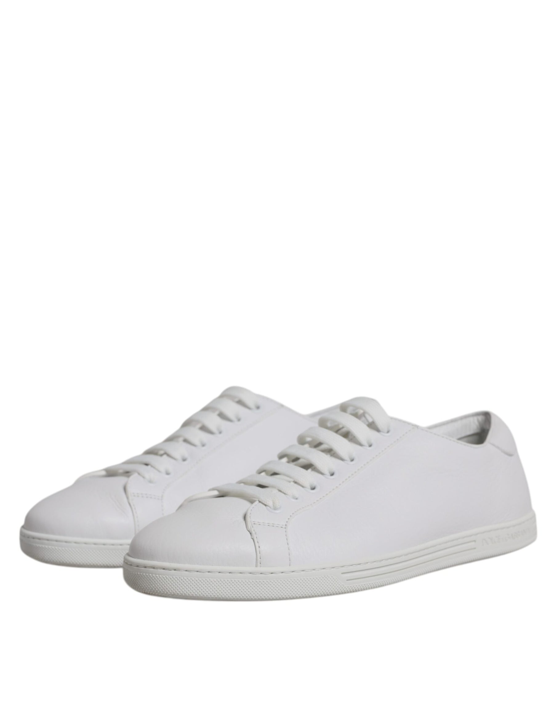 Dolce & Gabbana White Low Top Men Saint Tropez Sneakers Shoes | Regal Royce