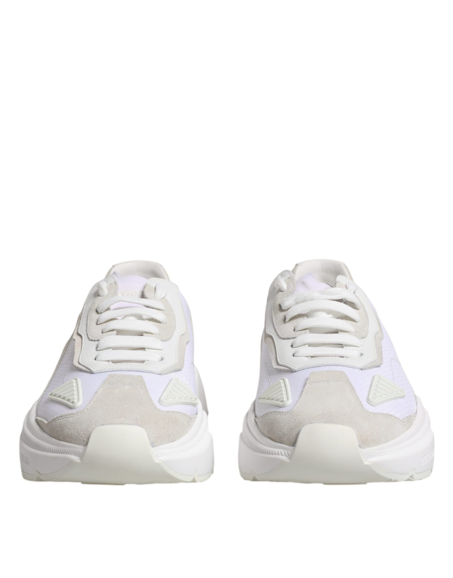 Dolce & Gabbana White Leather Daymaster Low Top Sneaker Shoes | Regal Royce