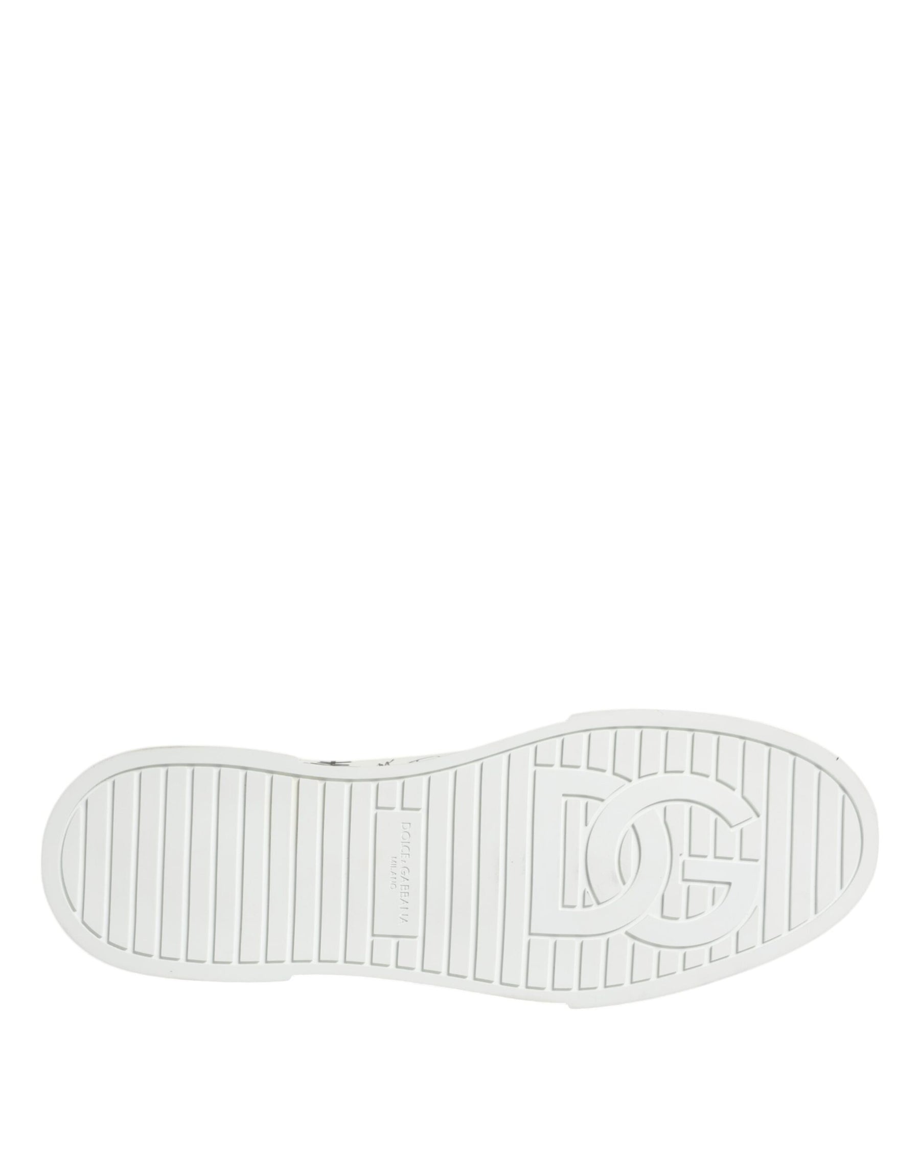 Dolce & Gabbana White Portofino Graffiti High Top Men Sneakers Shoes | Regal Royce