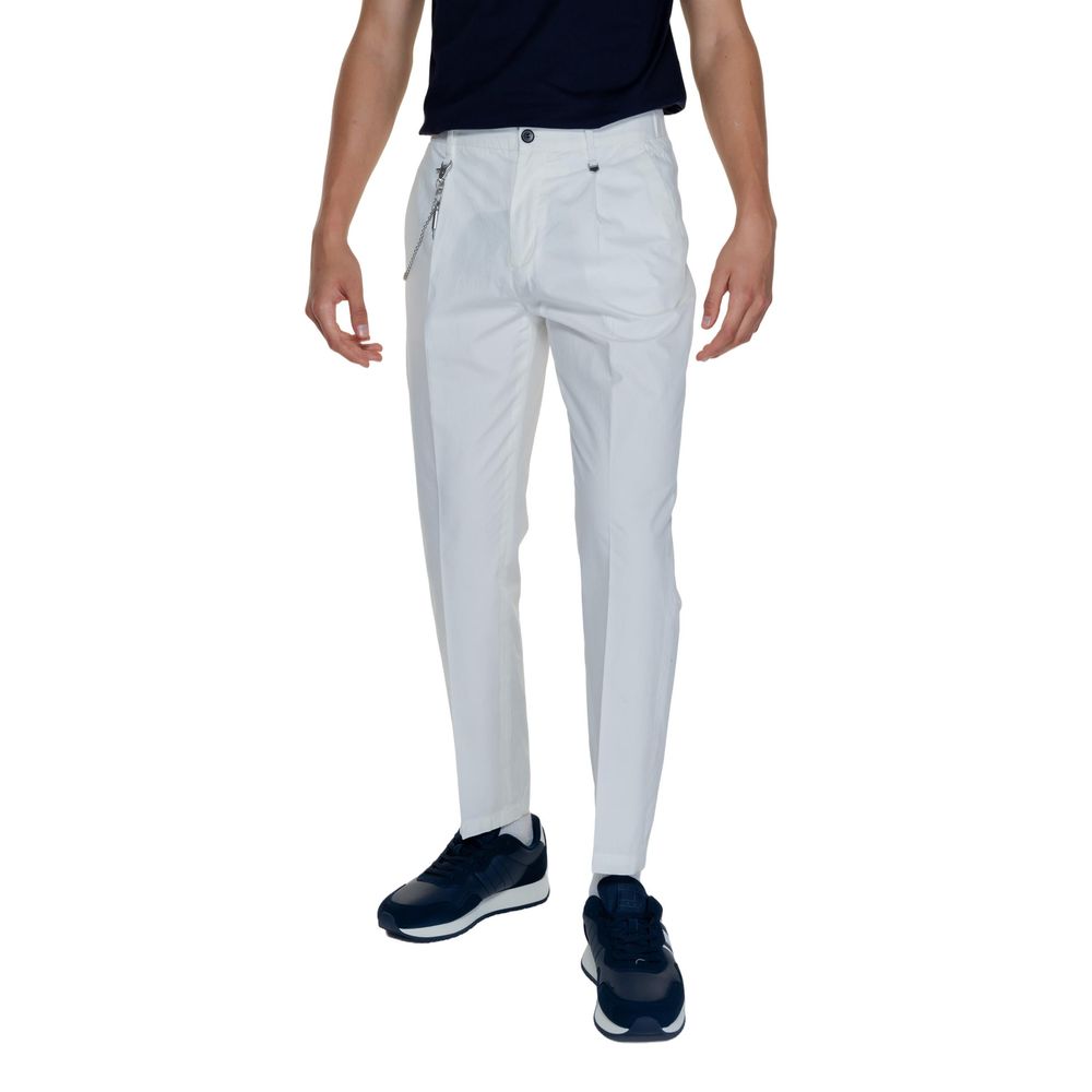 Antony Morato White Cotton Casual Pants | Regal Royce