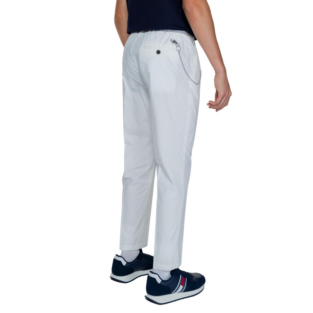 Antony Morato White Cotton Casual Pants | Regal Royce