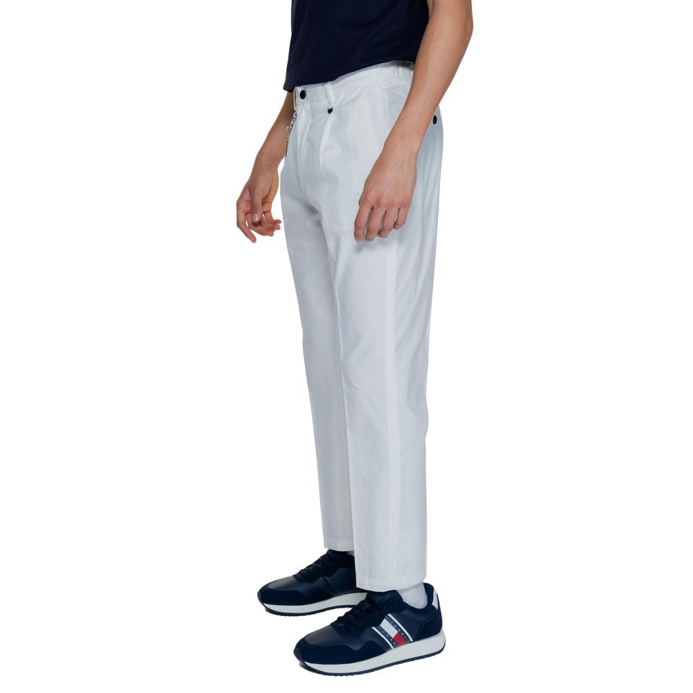 Antony Morato White Cotton Casual Pants | Regal Royce
