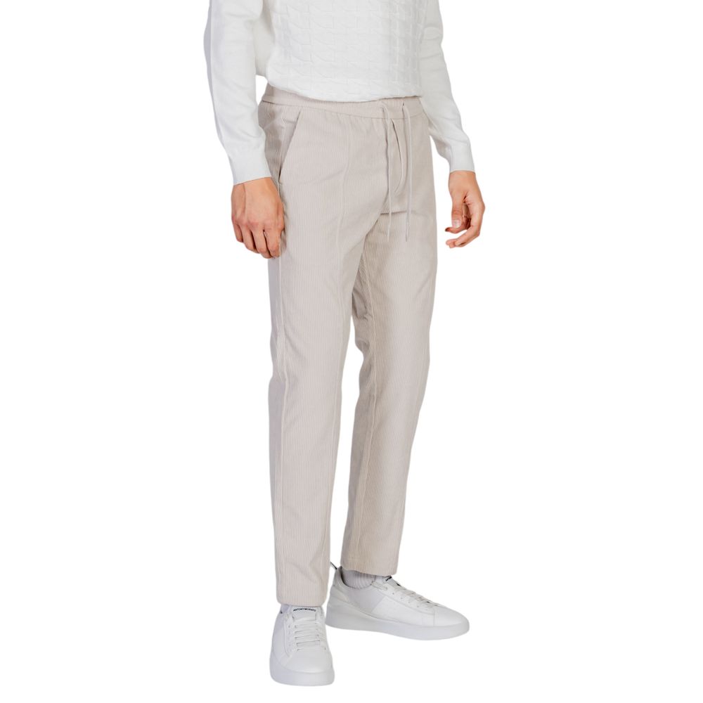 Antony Morato Beige Polyester Casual Pants | Regal Royce
