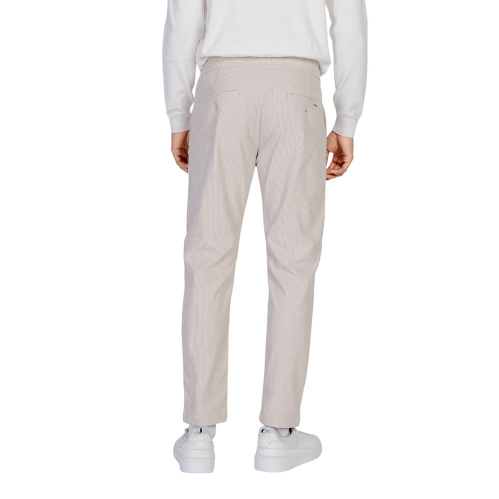 Antony Morato Beige Polyester Casual Pants | Regal Royce