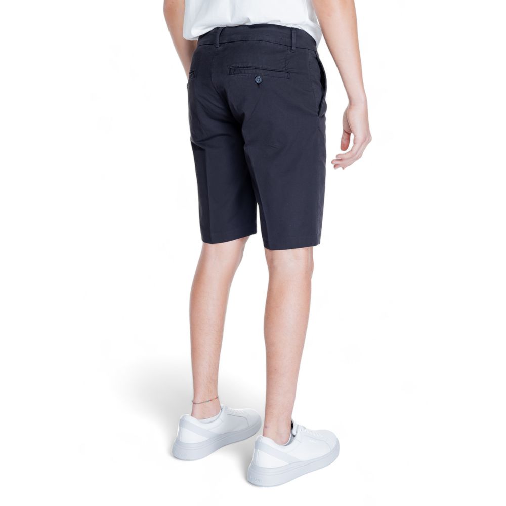 Antony Morato Black Cotton Bermuda Shorts | Regal Royce