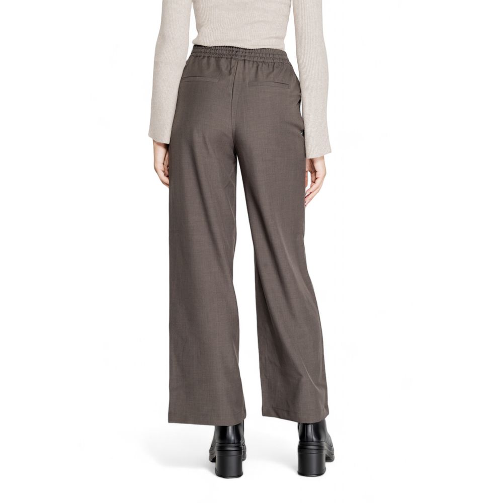 Only Gray Polyester Casual Pants | Regal Royce