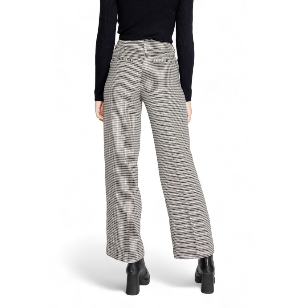 Only Black Polyester Flared Pants | Regal Royce