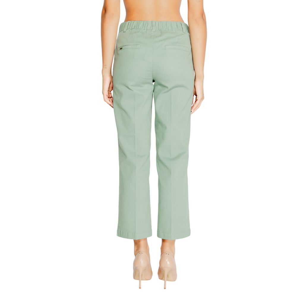 Street One Turquoise Cotton Chino Pants | Regal Royce